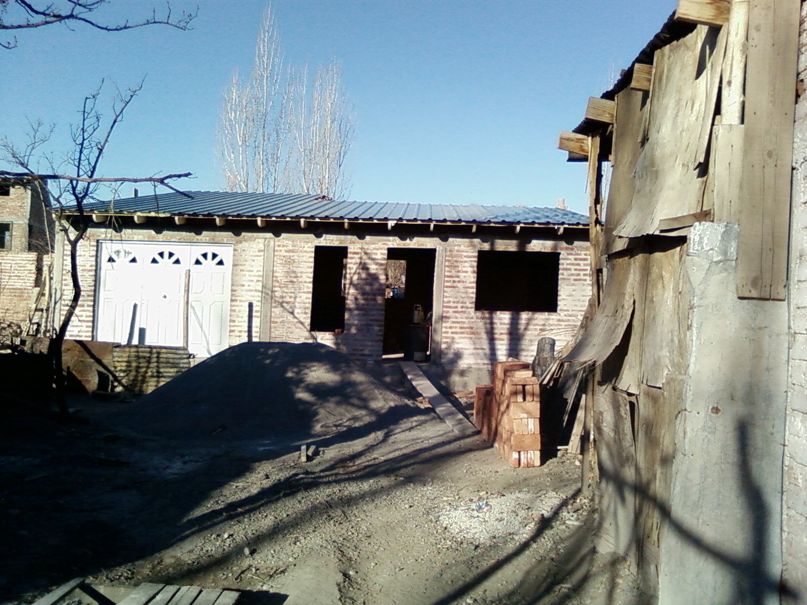 La obra en construcción El primer salón
